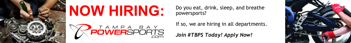 Tampa Bay Powersports is now hiring!